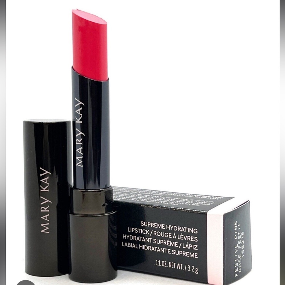 NIB~🔥🧨 MARY KAY 🩷 FESTIVE PINK SUPREME HYDRATING LIPSTICK 💄